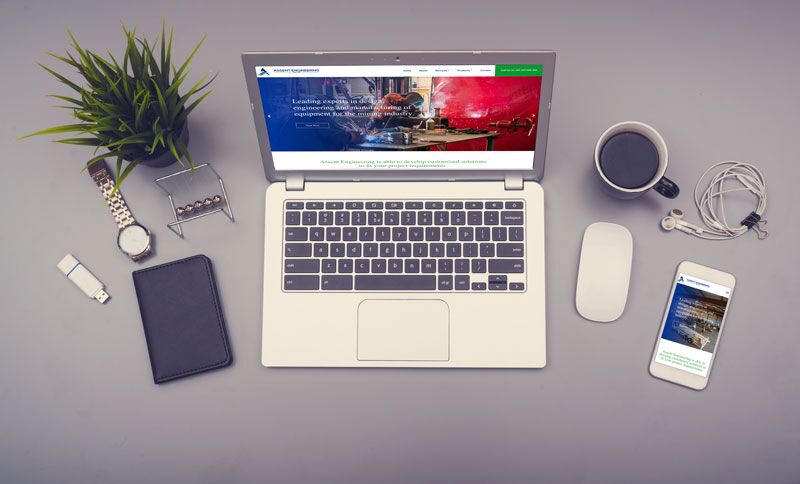 Digitell fullly designed and developed Assent Engineering website