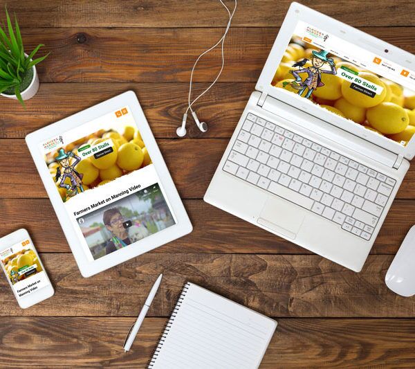 Digitell fullly designed and developed Farmer's Market on Manning website