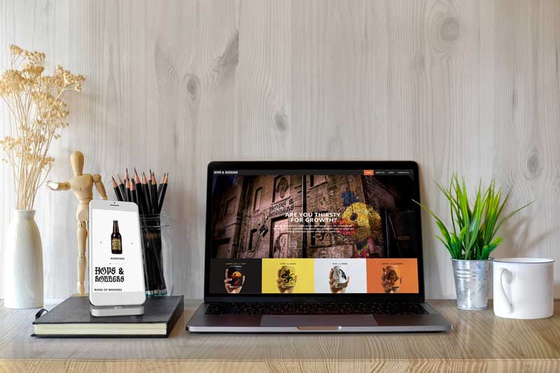 Digitell Hops and Robbers website