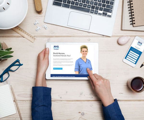 Digitell NHS Grampian Landing Page