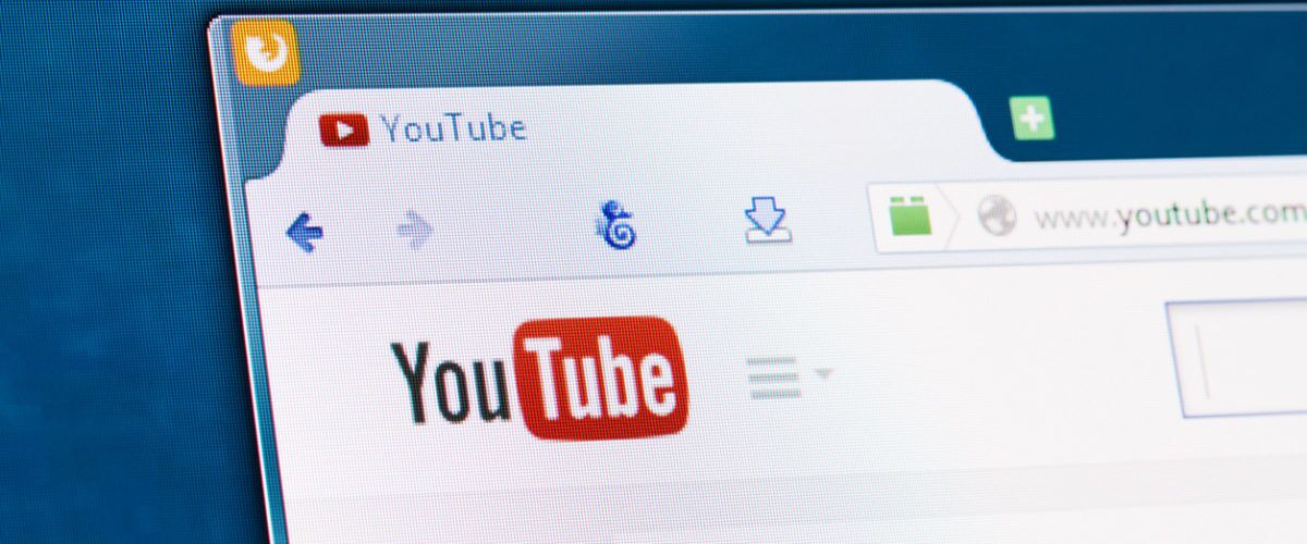 Digitell - Youtube social network homepage on a monitor screen.